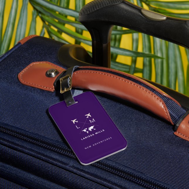 Identifying Airplane Traveller Baggage Luggage Tag (Front Insitu 1)