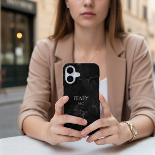 Identity Tech Black Marble Phone Case Custom