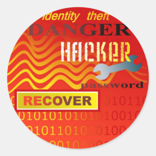 Identity Theft Classic Round Sticker