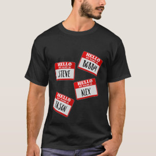 Identity Theft T-Shirt - Funny Name Tags Cool
