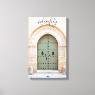 Identity Through the Moroccan door Canvas Print