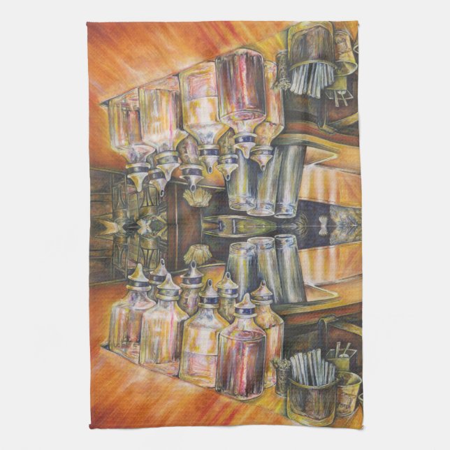 Idéographie de la serviette de cuisine Golden Ligh (Vertical)