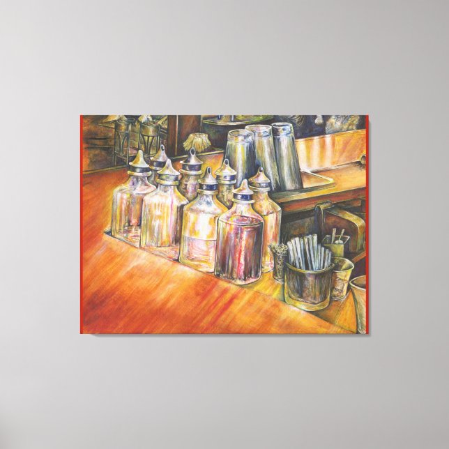 Ideography of Golden Light Canvas Print (Front)