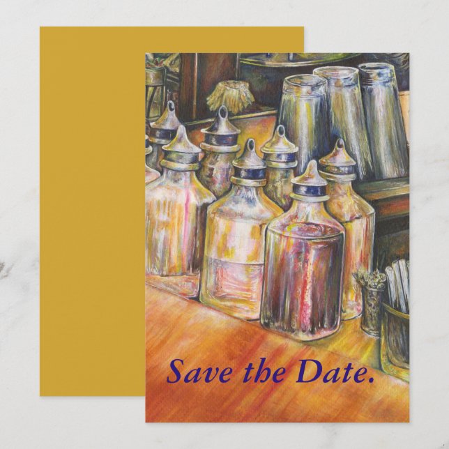 Ideography of Golden Light Invitation (Front/Back)