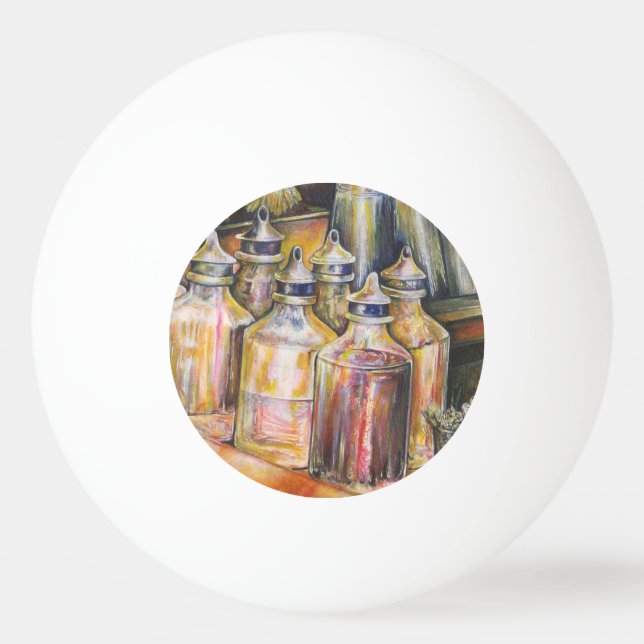 Ideography of Golden Light Ping Pong Ball (Front)
