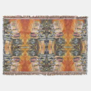 Ideography of Golden Light Throw Blanket