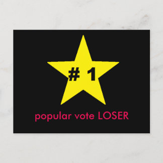 ides of trump popular vote loser postcard