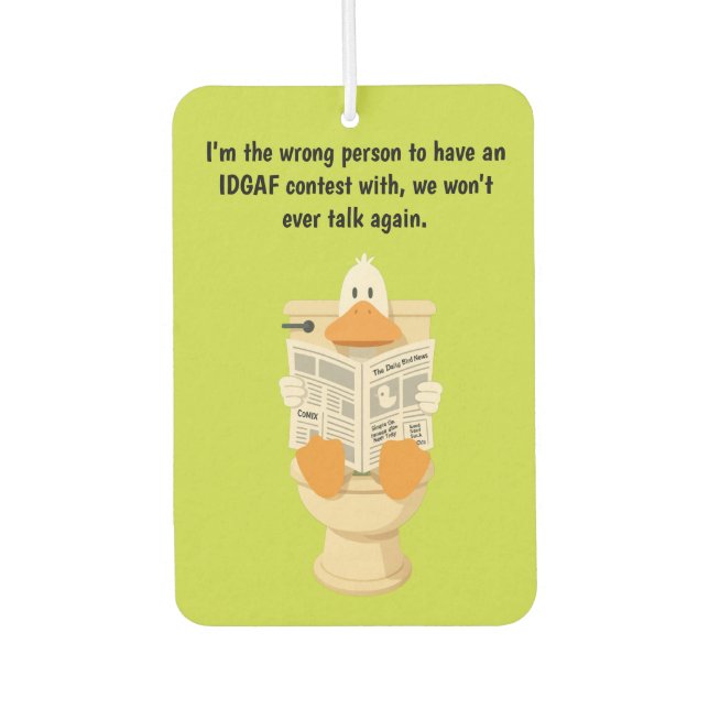 IDGAF  AIR FRESHENER (Front)