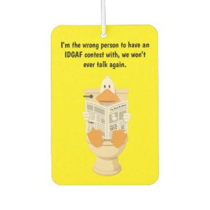 IDGAF  AIR FRESHENER