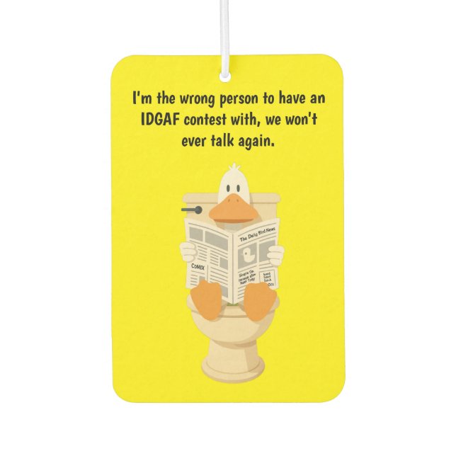 IDGAF  AIR FRESHENER (Front)