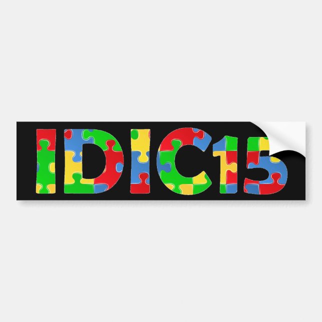 IDIC15 Puzzle Bumper Sticker (Front)