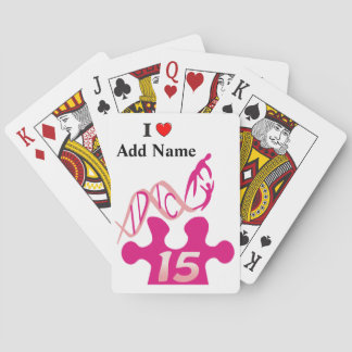 IDIC 15 Playing Cards Pink Puzzle Customize