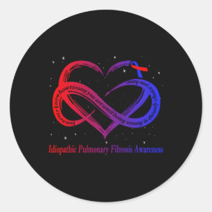 Idiopathic Pulmonary Fibrosis Warrior Classic Round Sticker