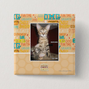 Idiot Friends 2 Inch Square Button