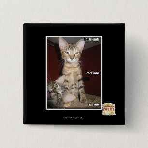 Idiot Friends 2 Inch Square Button