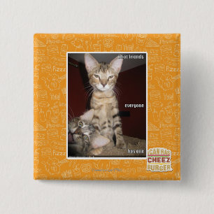 Idiot Friends 2 Inch Square Button