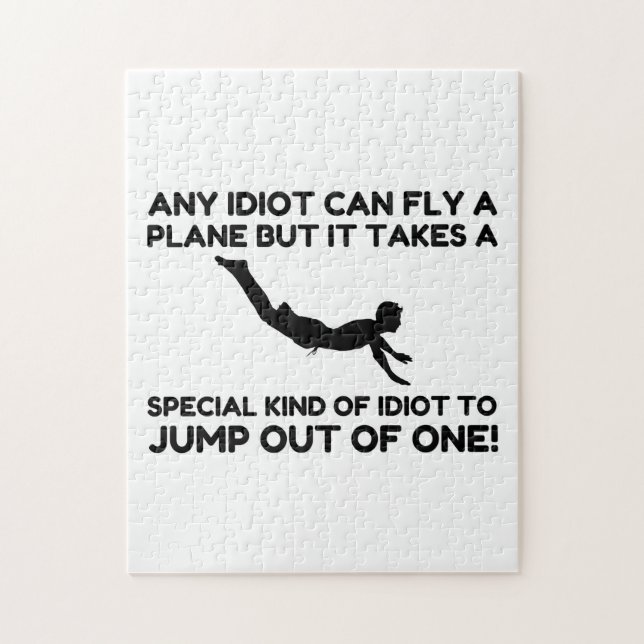 IDIOT SKYDIVING JIGSAW PUZZLE (Vertical)