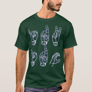 IDK and IDC American Sign Language T-Shirt