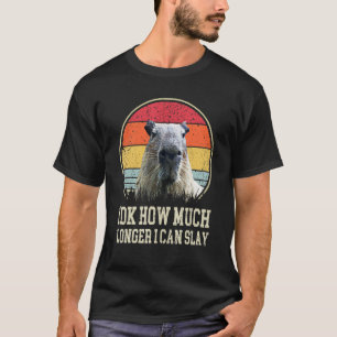 Idk How Much Longer I Can Slay Capybara  Quote T-Shirt