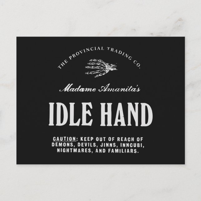 Idle Hand - postcard (Front)