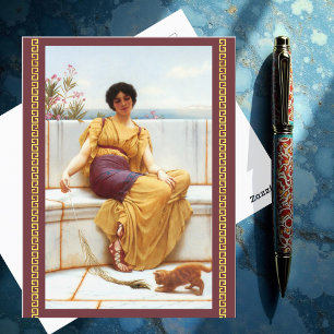 Idleness by John William Godward Postcard