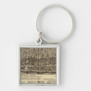 Idlewood Cottage Hotel near Pittsburgh Keychain