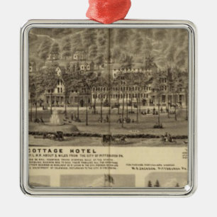 Idlewood Cottage Hotel near Pittsburgh Metal Ornament