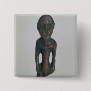 Idol, 4th millennium BC 2 Inch Square Button
