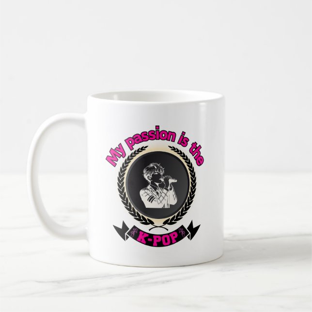 Idol Singing KPop Passion Music Culture Fandom Ene Coffee Mug (Left)