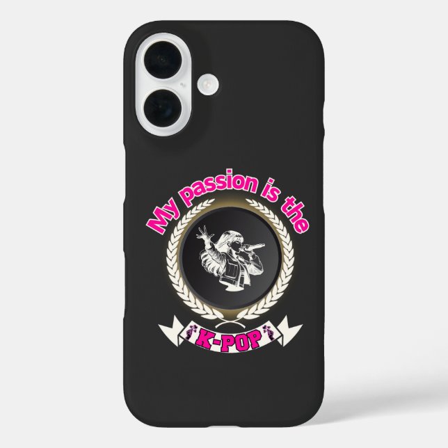 Idol Singing Passion KPop Music Fan Art Design Case-Mate iPhone Case (Back)