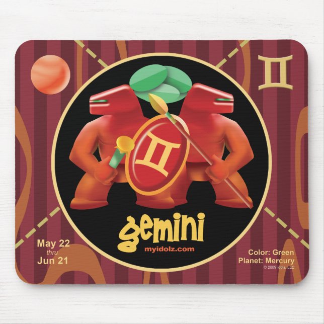Idolz  Gemini Mouse Pad (Front)