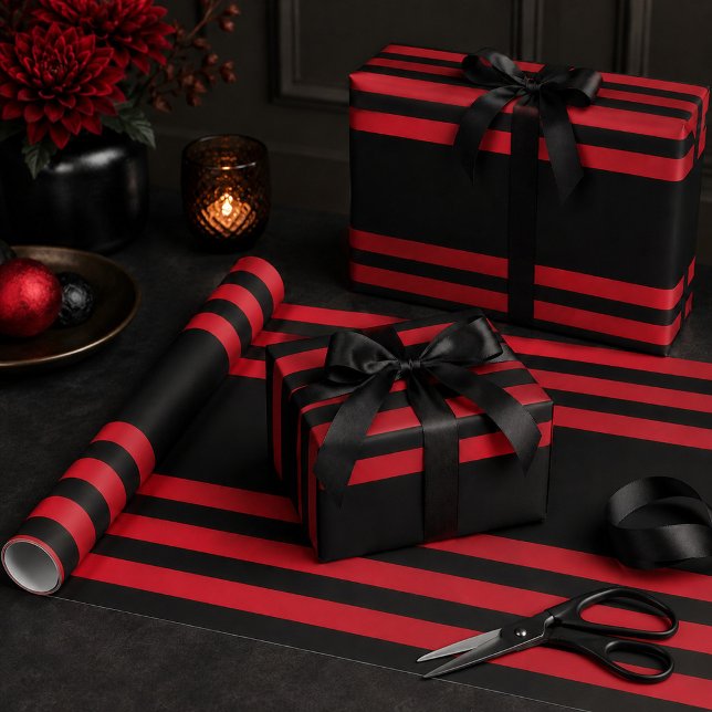 Idoma Style Red and Black Wrapping Paper (Creator Uploaded)