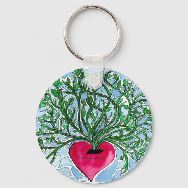 iDONTdoSILENT.jpg Keychain (Front)