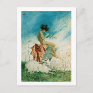 Idyll, 1868 (w/c on paper) postcard