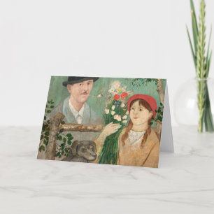 Idyll Beside a Fence   Tadeusz Makowski Card