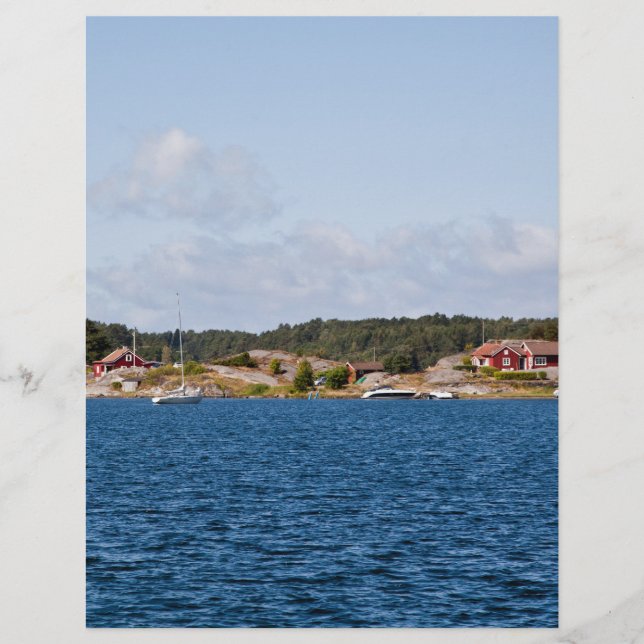 Idyllic coast landscape flyer (Front)