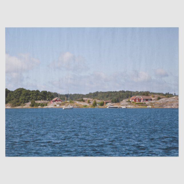 Idyllic coast landscape tissue paper (Front)