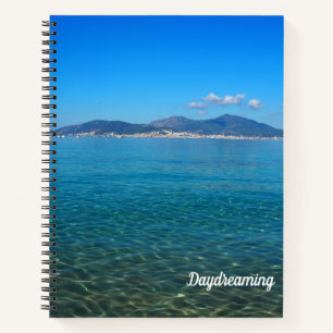 Idyllic Corsica Waters Photo Large Spiral Notebook