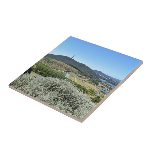 Idyllic Day in Canberra Ceramic Tile (Side)