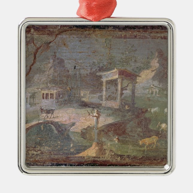 Idyllic Landscape, from Herculaneum, Metal Ornament (Front)