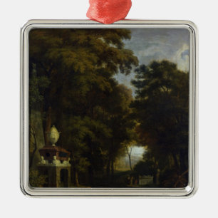 Idyllic Landscape Metal Ornament