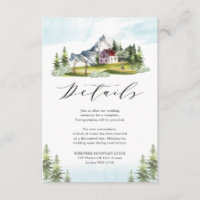 Idyllic Mountain Pine Forest Wedding Details