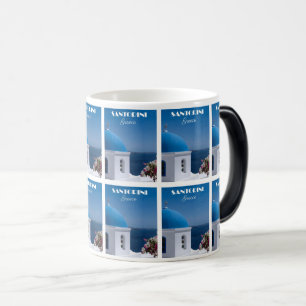 Idyllic Santorini Charm Magic Mug