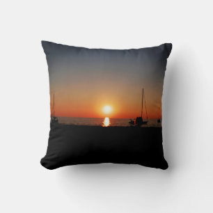 Idyllic Sunset Nature Photography Throw Pillow