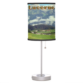 Idyllic Swiss Countryside lampshade Table Lamp