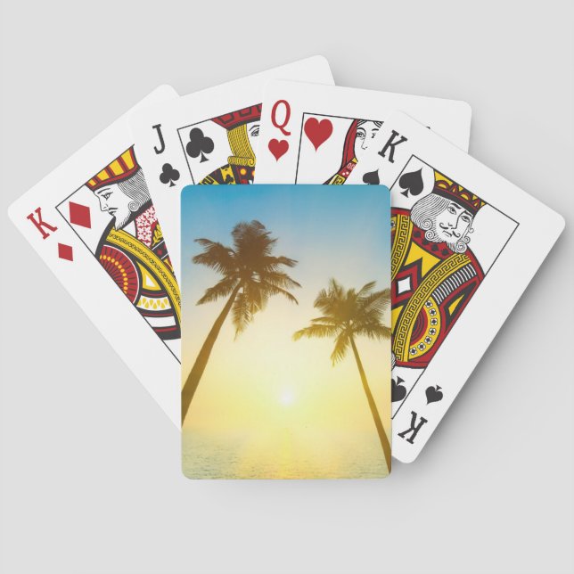 Idyllic Tropical Heaven Playing Cards (Back)