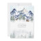 Idyllic Watercolor Mountain Winter Forest Wedding
