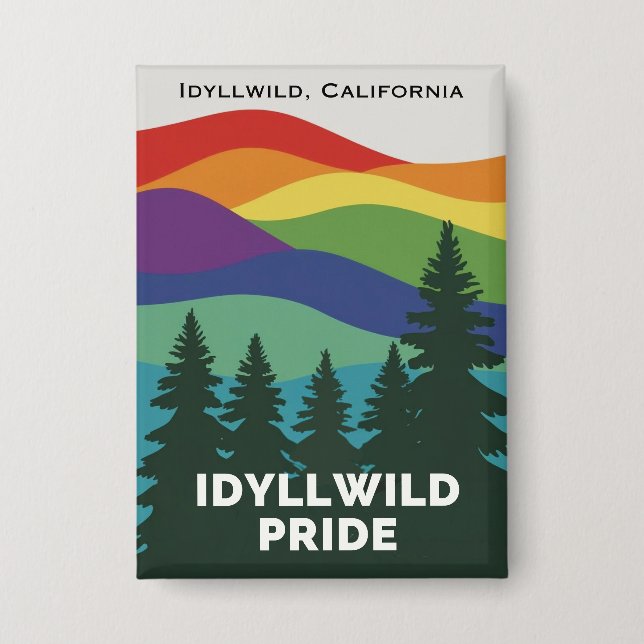 Idyllwild Pride Button Pin (Front)