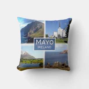 IE Mayo - Croaghaun Cliff - Knock Basilica - Throw Pillow