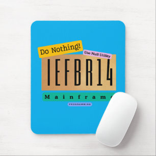 IEFBR14 Mainframe JCL Programming Mouse Pad